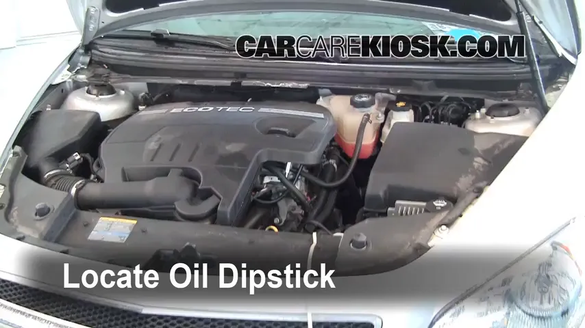 2010 Chevrolet Malibu LT 2.4L 4 Cyl. Oil Check Oil Level